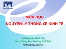 Bài giảng Nguyên lý thống kê kinh tế: Chương 5 (Phân tích hồi quy và tương quan) - ThS. Nguyễn Minh Thu