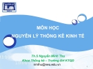 Bài giảng Nguyên lý thống kê kinh tế: Chương 7 (Chỉ số) - ThS. Nguyễn Minh Thu