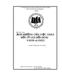 Tiểu luận: Ảnh hưởng của việc thay đổi tỷ giá hối đoái  VAS 10 và IAS 21