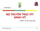 Bài giảng Chi tiết máy(Ts.Bùi Trọng Hiếu) - Chương 5 Bộ truyền trục vít, bánh vít