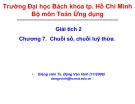 Bài giảng Giải tích 2 (ĐH Bách khoa Tp.HCM) - Chương 7 Chuỗi số, chuỗi lũy thừa