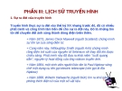 Bài giảng: Lịch sử truyền hình