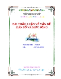 Tiểu luận: Dân số và mức sống