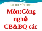 Tiểu luận: Tình hình chế biến và tiêu thụ điều của Việt Nam