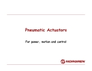 Pneumatic actuators