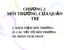 Bài giảng Quản trị học: Chương 3 - ĐH Kinh tế