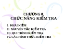 Bài giảng Quản trị học (ĐH Kinh tế) - Chương 8 Chức năng kiểm tra