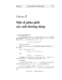 Lý thuyết xác suất thống kế (Phạm Đức Thông)  - Chương 3: Một số phân phối xác suất thường dùng