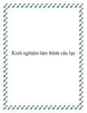 Kinh nghiệm làm thính câu lục