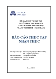 Báo cáo thực tập nhận thức: Ngân hàng Nông nghiệp và Phát triển Nông thôn Việt Nam – Chi nhánh 11