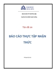 Báo cáo thực tập nhận thức: Ngân hàng nông nghiệp và phát triển nông thôn chi nhánh huyện Châu Thành, tỉnh Đồng Tháp