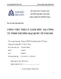 Báo cáo thực tập nhận thức:  Công việc trợ lý giám đốc tại công ty TNHH thương mại quốc tế Unicoh