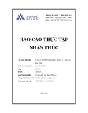 Báo cáo thực tập nhận nhận thức: Công ty TNHH Thương mại – Dịch vụ - Sản xuất Sinh Việt