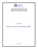 Báo cáo thực tập nhận thức: Công ty cổ phần Dược-Vật tư y tế Đăk Lăk, Chi nhánh Nhà thuốc doanh nghiệp trung tâm huyện Krông Ana