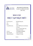 Báo cáo thực tập nhận nhận thức: Công ty TMHH Quản lý Quỹ Eastspring Investments