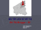 Bài tập lịch sử đô thị: Đô Thị Brugge – Bỉ