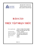 Báo cáo thực tập nhận thức: Công ty TNHH công nghiệp thông gió Kruger Việt Nam