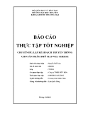 Báo cáo thực tập tốt nghiệp: Lập kế hoạch truyền thông cho sản phẩm phô mai Wel Cheese