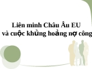 Bài giảng: Liên minh Châu Âu EU và cuộc khủng hoảng nợ công