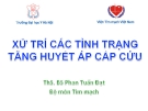 Bài giảng: Xử trí các tình trạng tăng huyết áp cấp cứu