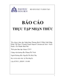 Báo cáo thực tập nhận thức: Ngân hàng Thương Mại Cổ Phần Xuất Nhập Khẩu Việt Nam