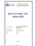 Báo cáo thực tập nhận thức: Chi nhánh công ty cổ phần Quê Hương Liberty - TT hội nghị và tiệc cưới Metropole