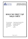 Báo cáo thực tập nhận thức: Trường Trung học Thực hành Sài Gòn