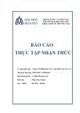 Báo cáo thực tập nhận thức: Công ty TNHH Quản lý Tư vấn Kiểm toán M.A.A.C