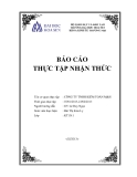 Báo cáo thực tập nhận thức: Công ty TNHH  Kiểm toán M & H