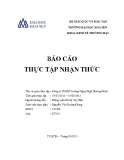 Báo cáo thực tập nhận thức: Công ty TNHH Trường Ngoại Ngữ Dương Minh