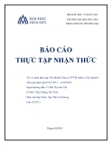 Báo cáo thực tập nhận thức: Chi nhánh Công ty CP TM Sabeco Tây Nguyên