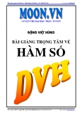 Bài giảng trọng tâm hàm số - Đặng Việt Hùng