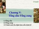 Bài giảng Kinh tế vĩ mô  - Chương 5 Tổng cầu và tổng cung