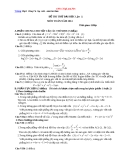 Đề thi thử Đại học môn toán 2014  lần 1 Trường THPT Chuyên Amsterdam (có đáp án)