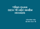 Bài giảng Tổng quan dịch tễ học nhiễm HIV/AIDS - Văn Đình Hòe