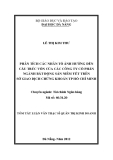 Tóm tắt luận văn thạc sĩ: Phân tích các nhân tố ảnh hưởng đến cấu trúc vốn của các công ty cổ phần ngành bất động sản niêm yết trên sở giao dịch chứng khoán thành phố Hồ Chí Minh