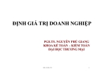 Bài giảng Định giá trị doanh nghiệp - ĐH Thương mại