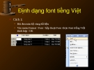 Microsoft Project 2003 - Bài 4: Định dạng font tiếng Việt