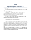 Bài 8 định lượng Vitamin C