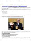 2/19/2014Bữa trưa của Warren Buffett và nghĩ về văn hóa kinh doanh - PRTraining - Trường đào tạo PR chuyên nghiệp22 01Bữa trưa của Warren Buffett và nghĩ về văn hóa kinh doanhNăm 2008, bữa ăn trưa trị giá 600.000 USD của Warren Buffett với hai doan