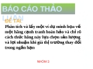 Báo cáo thảo luận: Phân tích và lấy một ví dụ minh họa về một hãng cạnh tranh hoàn hảo và chỉ rõ cách thức hãng này lựa chọn sản lượng và lợi nhuận khi giá thị trường thay đổi trong ngắn hạn