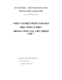 SKKN: Một vài biện pháp giáo dục học sinh cá biệt trong quá trình chủ nhiệm lớp