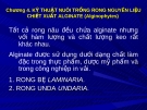 Bài giảng Kỹ thuật nuôi trồng rong nguyên liệu chiết xuất Alginate