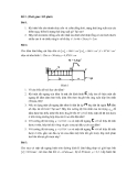 Đề ôn Cơ học ứng dụng (đề 2) - ĐH Bách khoa TP.HCM