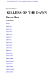Killers of the dawn