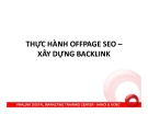 Thực hành Offpage SEO - Xây dựng Backlink