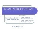 Tiểu luận: Doanh nghiệp tư nhân