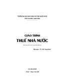 Giáo trình Thuế Nhà nước - ĐH Kinh doanh và Công nghệ Hà Nội