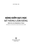 Bảng kiểm dạy/học kỹ năng lâm sàng - PGS.TS.BS. Nguyễn Văn Sơn, ThS.BS Ngô Văn Hựu