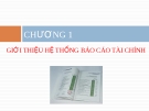 Bài giảng Phân tích báo cáo tài chính - Chương 1: Giới thiệu hệ thống báo cáo tài chính